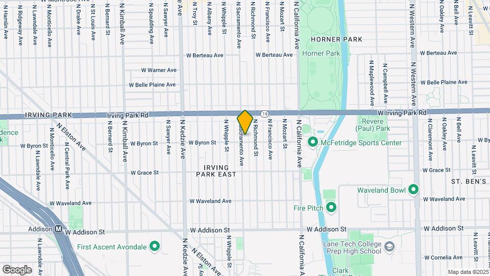 3905 N Sacramento Ave Map and Location Details