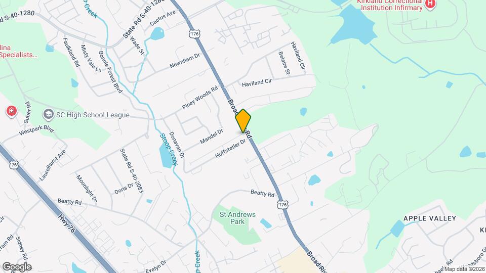 105 Crestland Dr Map and Location Details