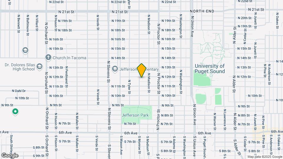 1115 N Monroe St Map and Location Details