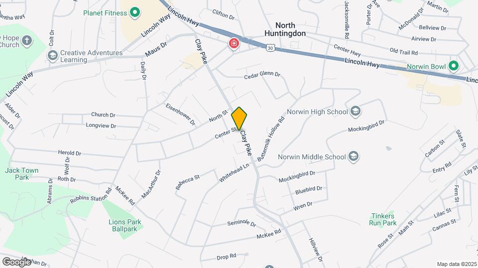 604 Clay Pike Map and Location Details