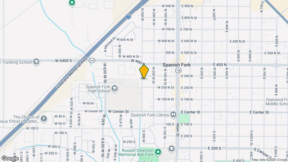 256 N 300 W Map and Location Details