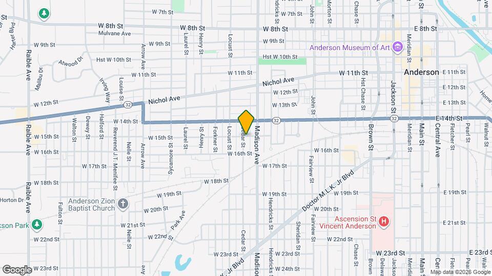 1502 Cedar St Map and Location Details