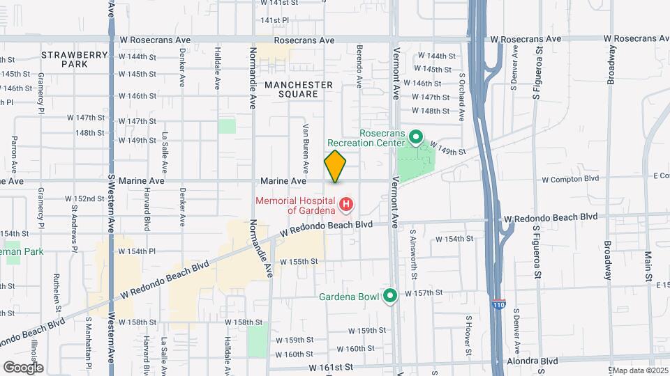 1148 Marine Ave Map and Location Details