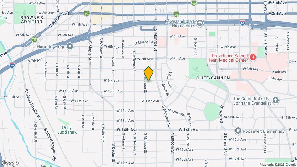 1025 W 9th Ave Mapa y Detalles de la Ubicación