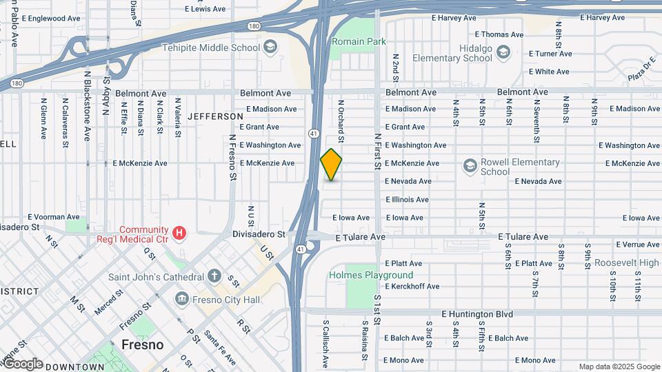 2950 E Nevada Ave Map and Location Details