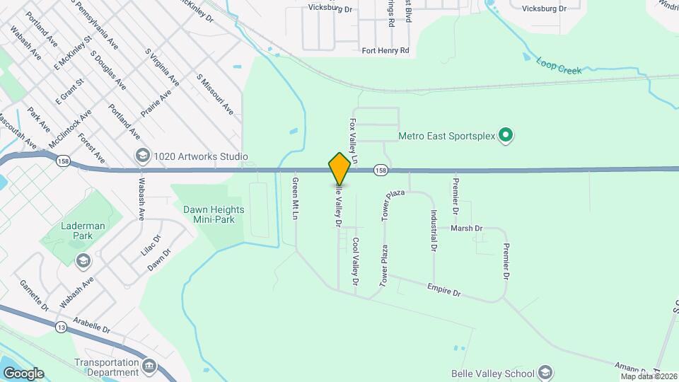 923 Belle Valley Dr Mapa y Detalles de la Ubicación