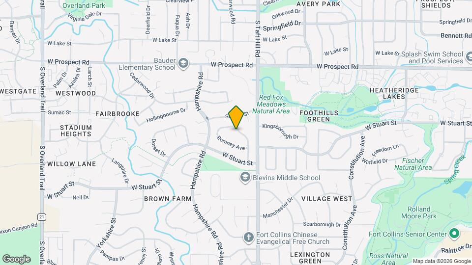 1907 Leicester Way Map and Location Details