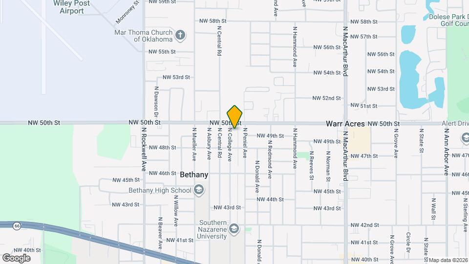 5004 N College Ave Map and Location Details