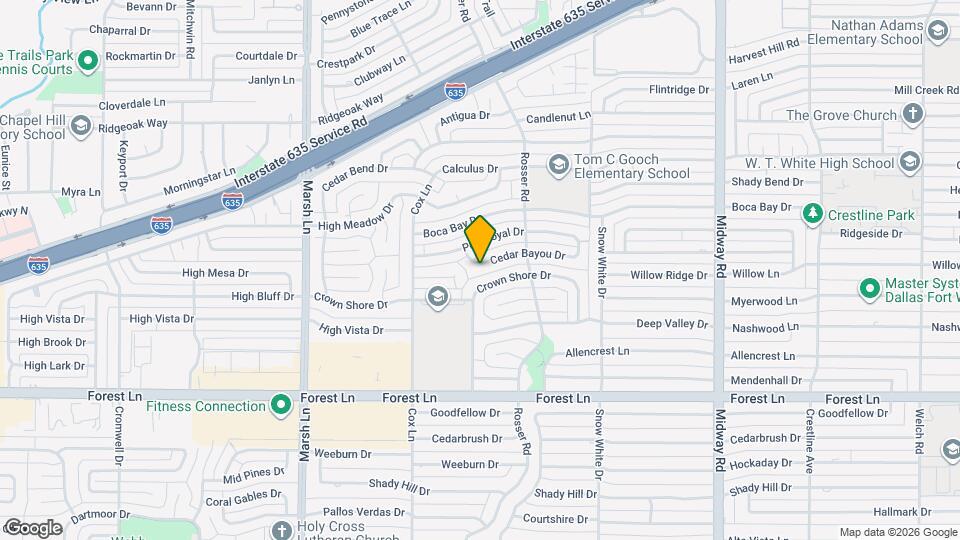3936 Cedar Bayou Dr Map and Location Details