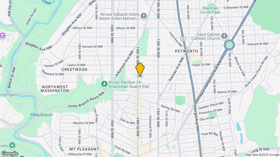 3923 14th St NW Map and Location Details