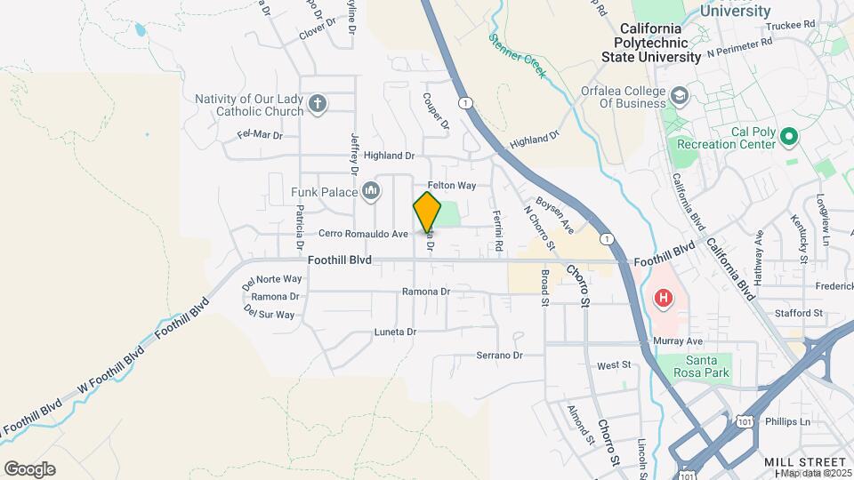 152 Cuesta Dr Map and Location Details