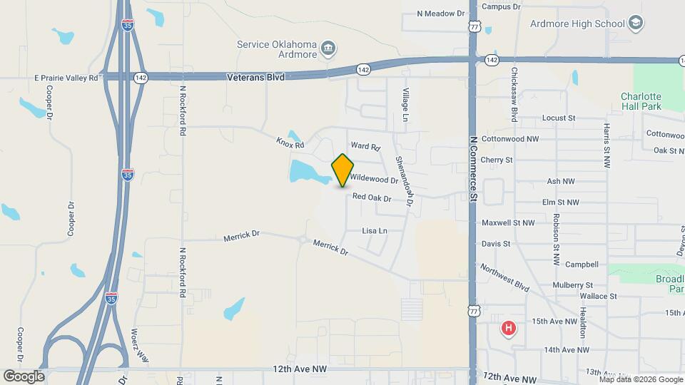 1717 Red Oak Dr Map and Location Details