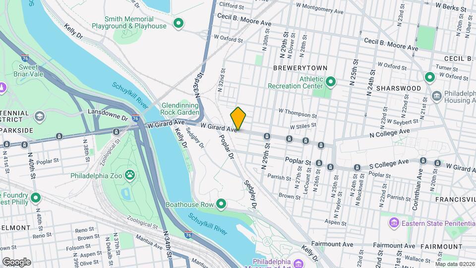 3030 W Girard Ave Mapa y Detalles de la Ubicación