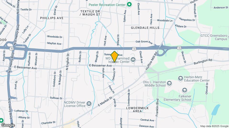 2823 E Bessemer Ave Map and Location Details