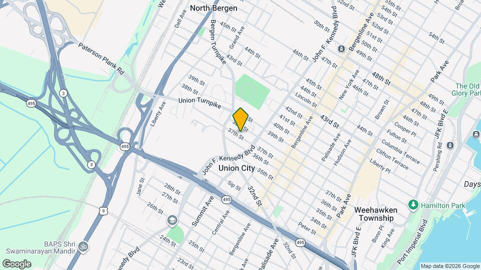 630 37th St Map and Location Details