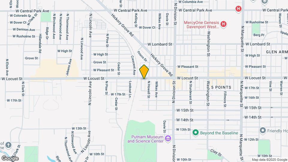 1915 W Locust St Map and Location Details