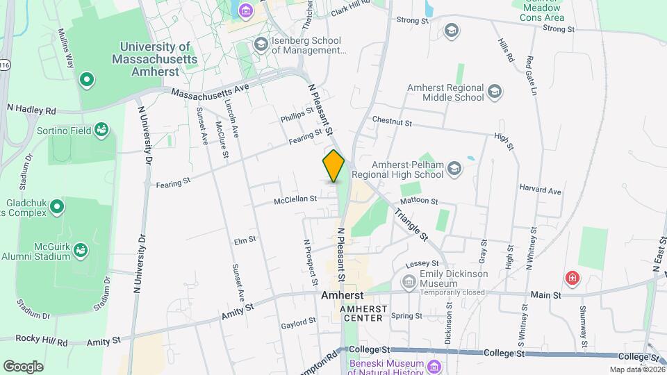 290 N Pleasant St Map and Location Details