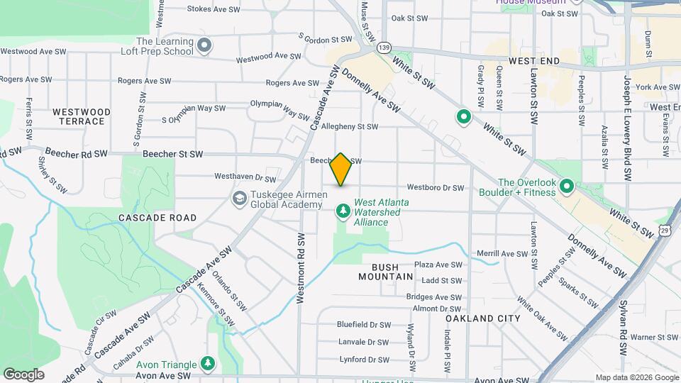 1448 Westboro Dr SW Map and Location Details