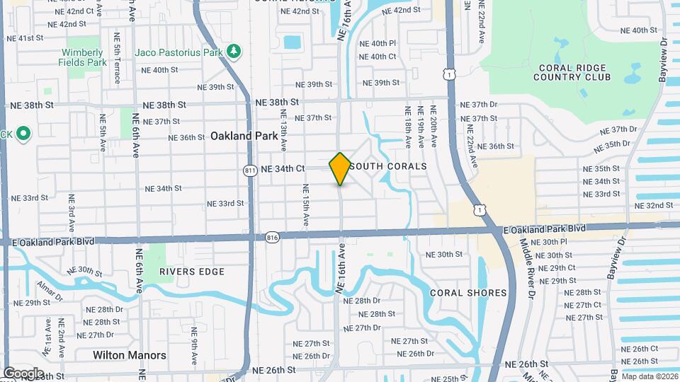 3360 NE 16th Ave Map and Location Details