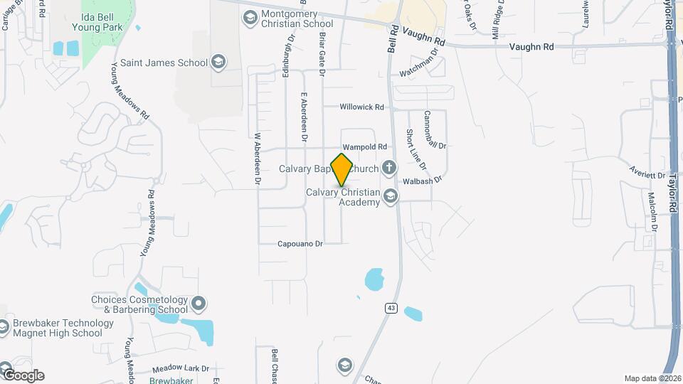 2313 Cedarwood Ln Map and Location Details
