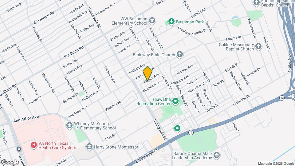 2836 Kilburn Ave Map and Location Details