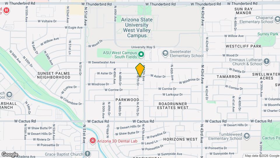 12645 N 47th Dr Map and Location Details