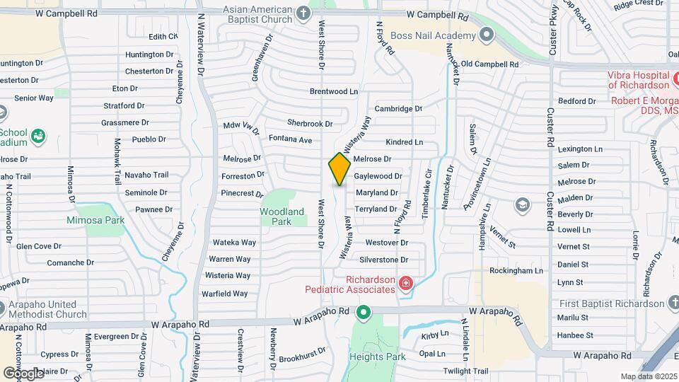 1401 Wisteria Way Map and Location Details