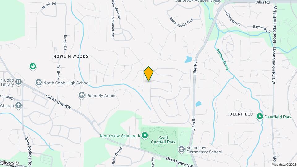 3384 English Oaks Dr NW Map and Location Details