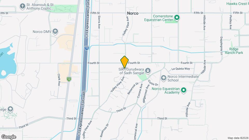 2845 Valley View Ave Map and Location Details