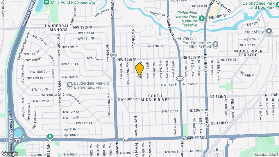 1425 NW 6th Ave Map and Location Details