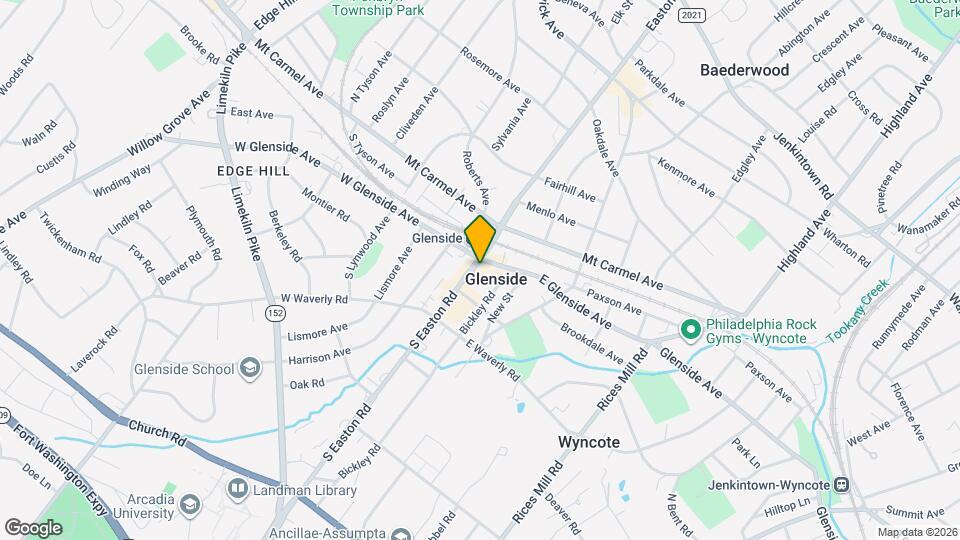 109 S Easton Rd, Unit Unit 4 Mapa y Detalles de la Ubicación