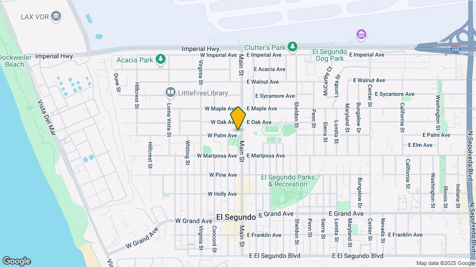 111 W Palm Ave Map and Location Details