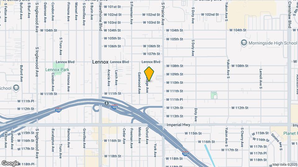 11006 S Osage Ave Map and Location Details