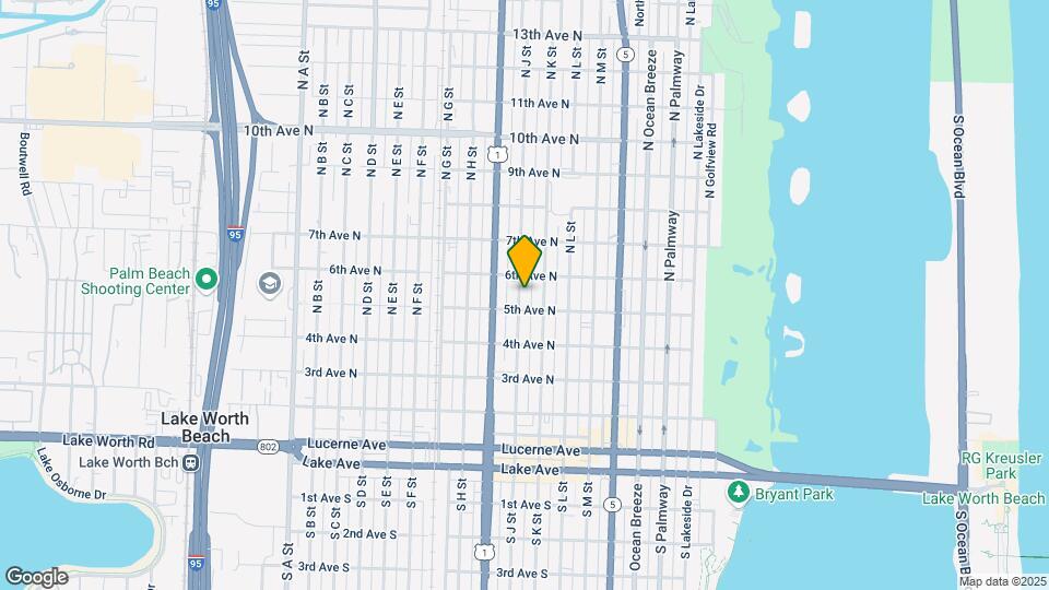 516 N J St Map and Location Details