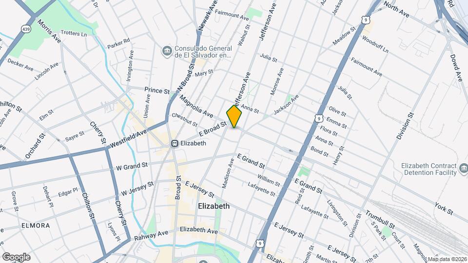 1110 Magnolia Ave Map and Location Details