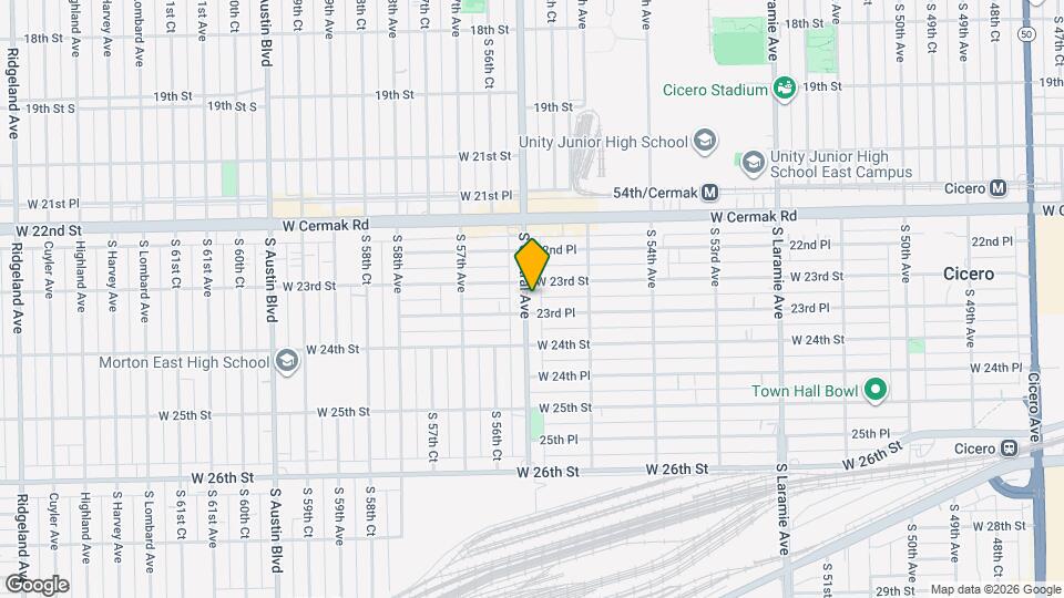 2311 S Central Ave, Unit 1 Map and Location Details