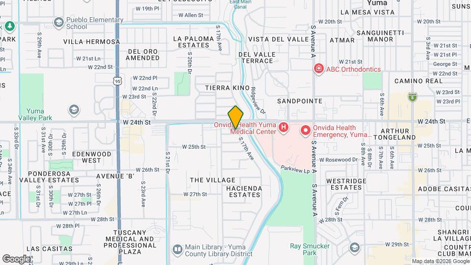 1744 W 24th Dr Map and Location Details