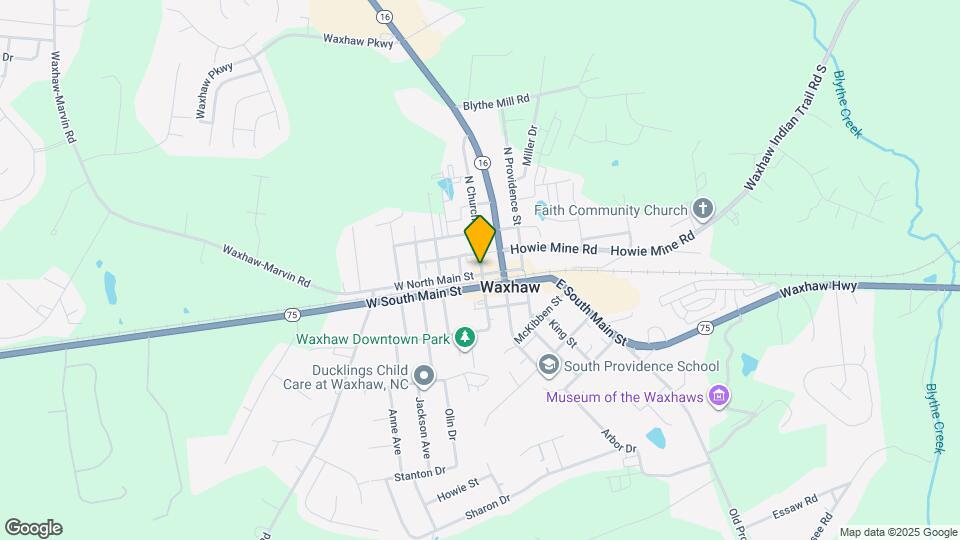 205 N Church St Map and Location Details