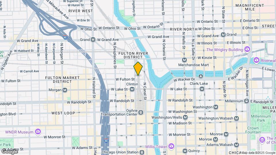 301 N Clinton St Map and Location Details
