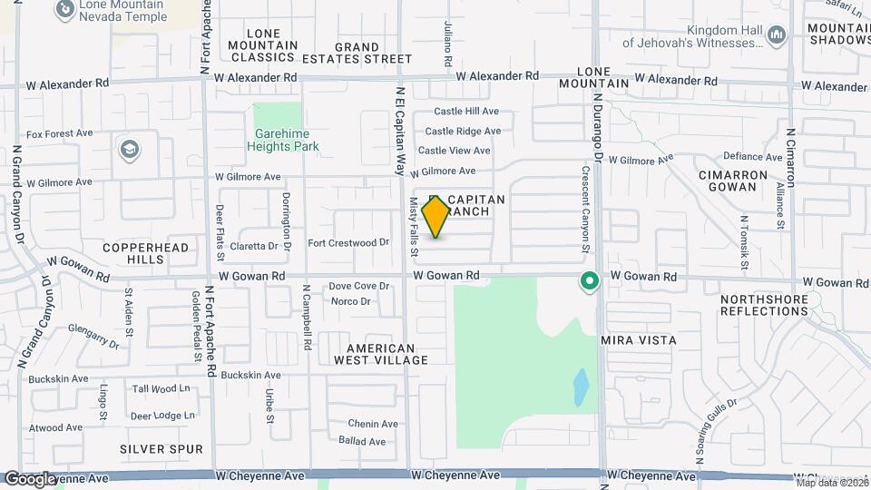 8756 Harvest Valley Ave Map and Location Details