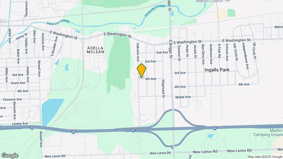 400 Oakview Ave Map and Location Details
