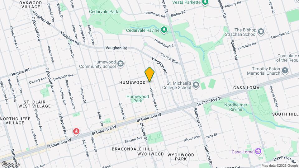 241 Wychwood Ave Map and Location Details