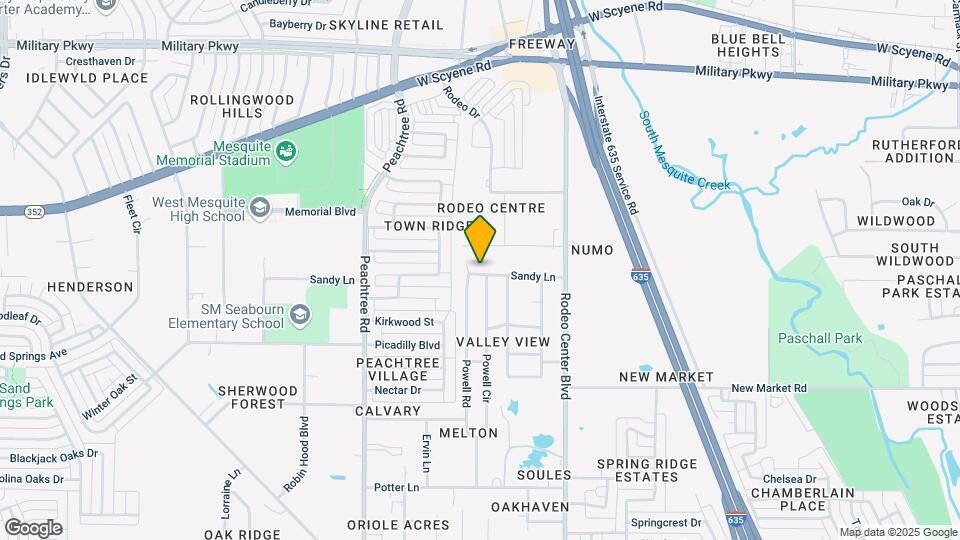 1821 Sandy Ln Map and Location Details