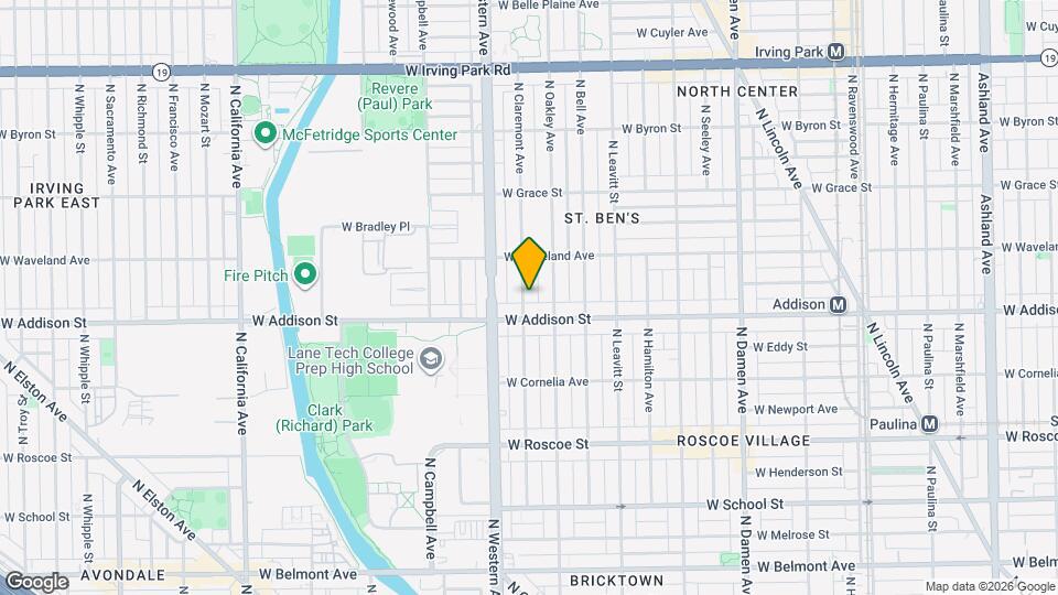 3619 N Claremont Ave, Unit 1 Mapa y Detalles de la Ubicación