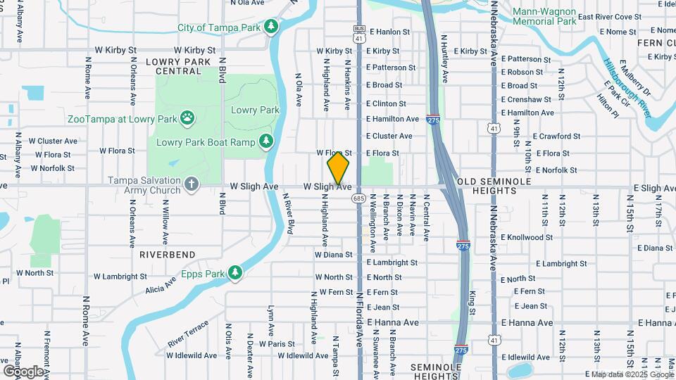 118 W Sligh Ave Map and Location Details