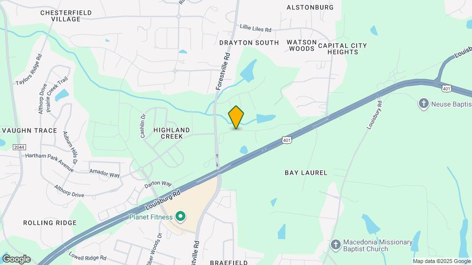 Comet North Raleigh Mapa y Detalles de la Ubicación