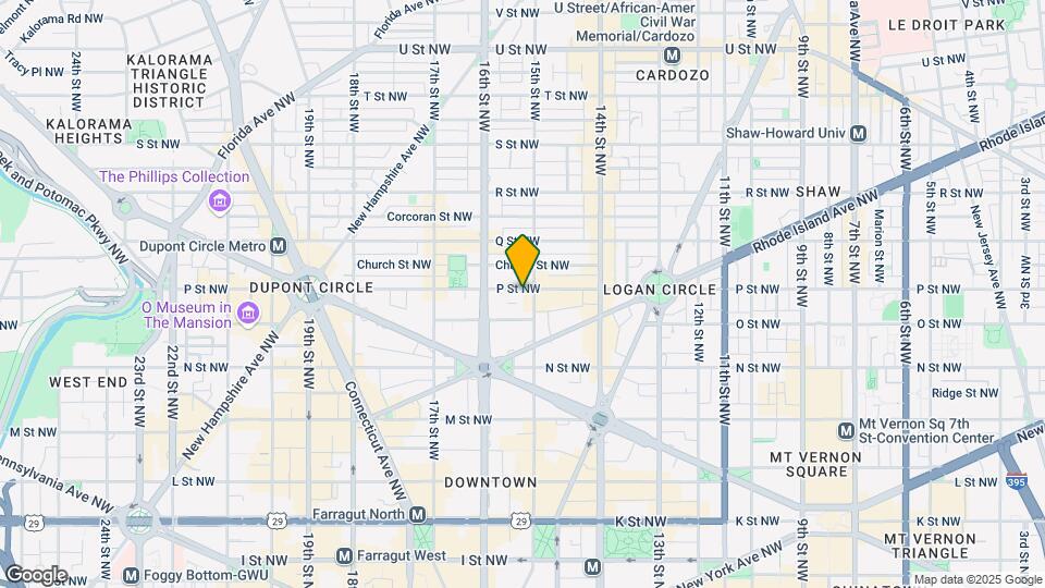1506 P St NW Map and Location Details