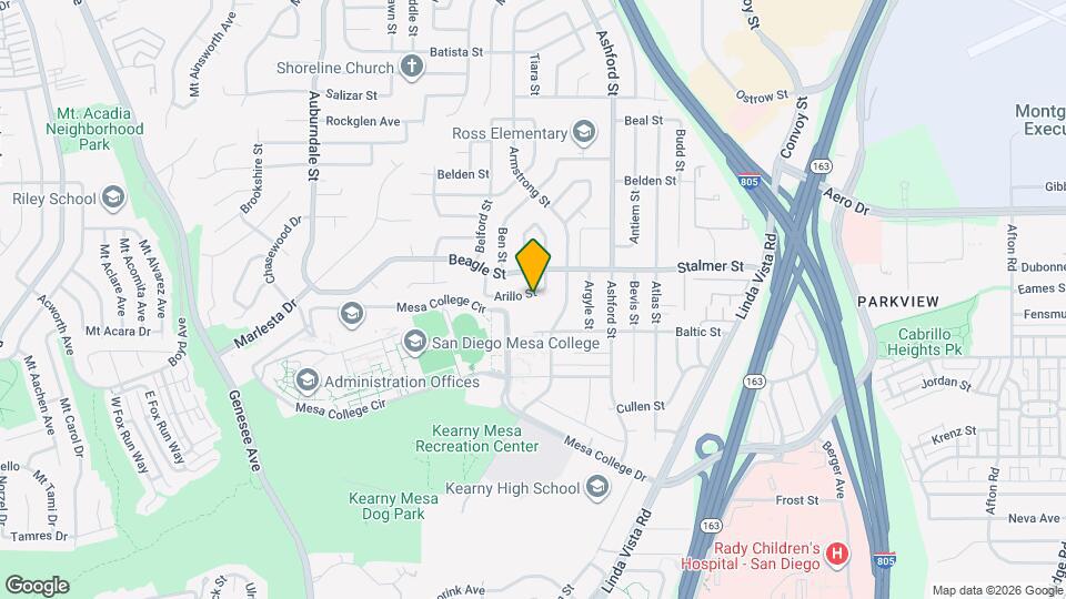 7287 Arillo St Map and Location Details