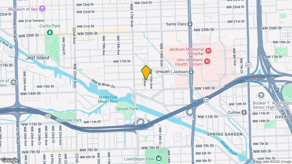 1445 NW 16th Ave Map and Location Details