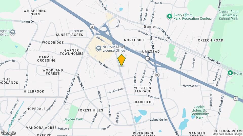 415 Aversboro Rd Map and Location Details